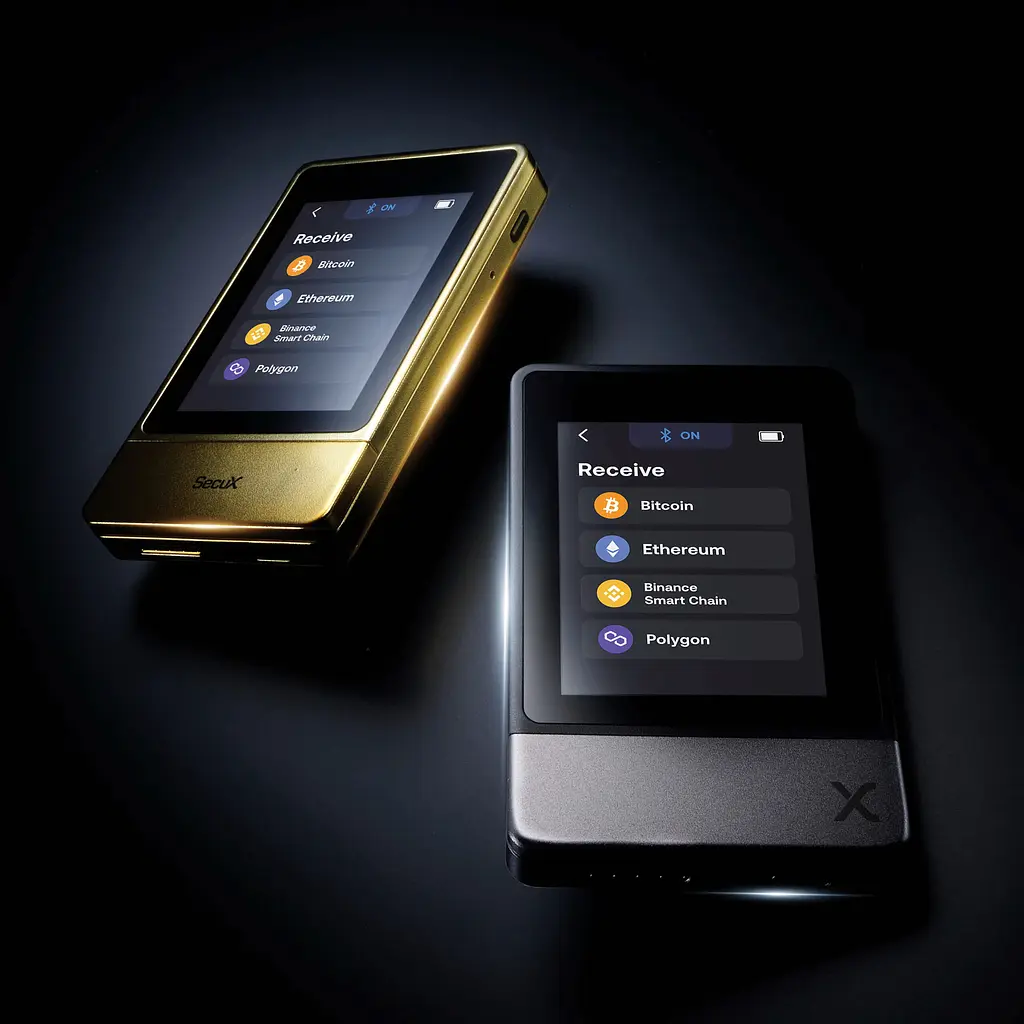 Апаратний гаманець SecuX Neo-X Premium Metallic Edition з двома мнемонічними пластинами, Bluetooth та USB-C — Чорний - фото 17