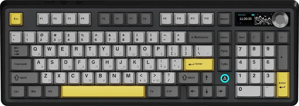 Клавіатура Ajazz AK980 V2 Maillard Switch Black (AK980-V2-M-BGY) - фото 4