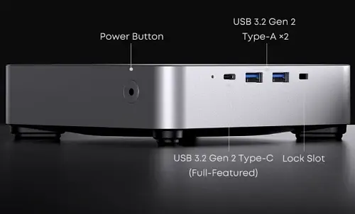 Неттоп Chuwi AuBox 8745, Silver, Ryzen 7 8745HS (8x3.8-4.9 GHz), 16Gb Windows 11 Pro, кріплення VESA у комплекті (CWI603) - фото 4