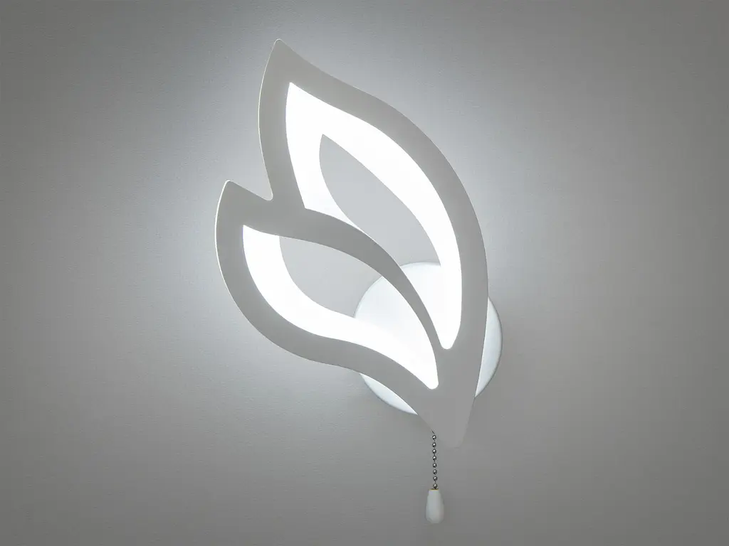 Бра настенное LED Diasha 8165/1WH 17W 935 лм белый акрил металл для спальни - фото 3
