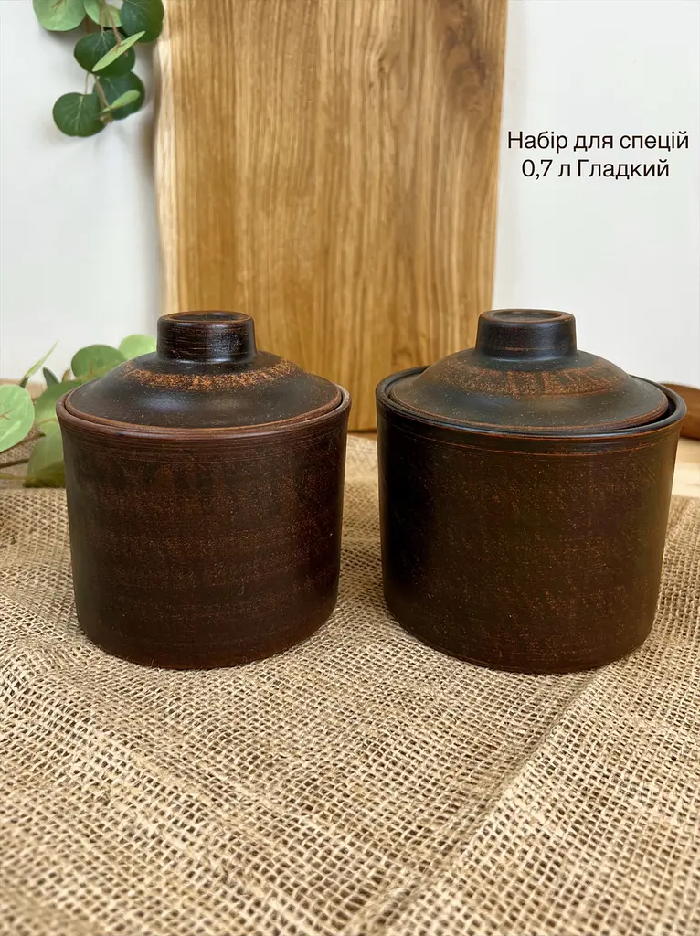 Столовий сервіз керамічного (глиняного) посуду для Борщу на 6 чоловік Гладкий - фото 5