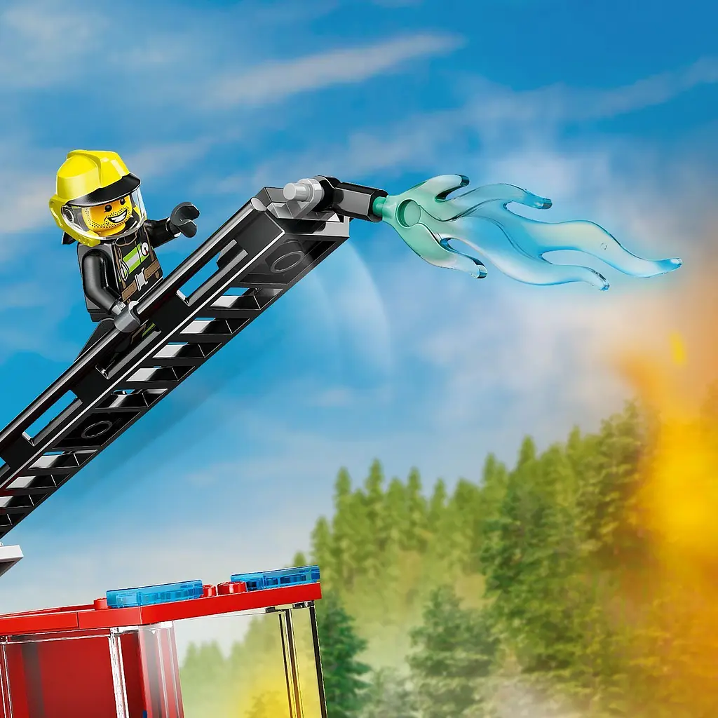 Конструктор LEGO City Пожарная машина с лестницей 82 детали (60463) - фото 8