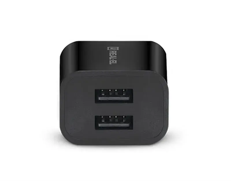 Мережевий зарядний пристрій REAL-EL CH-210 (2USB, 2.1A) Black - фото 5