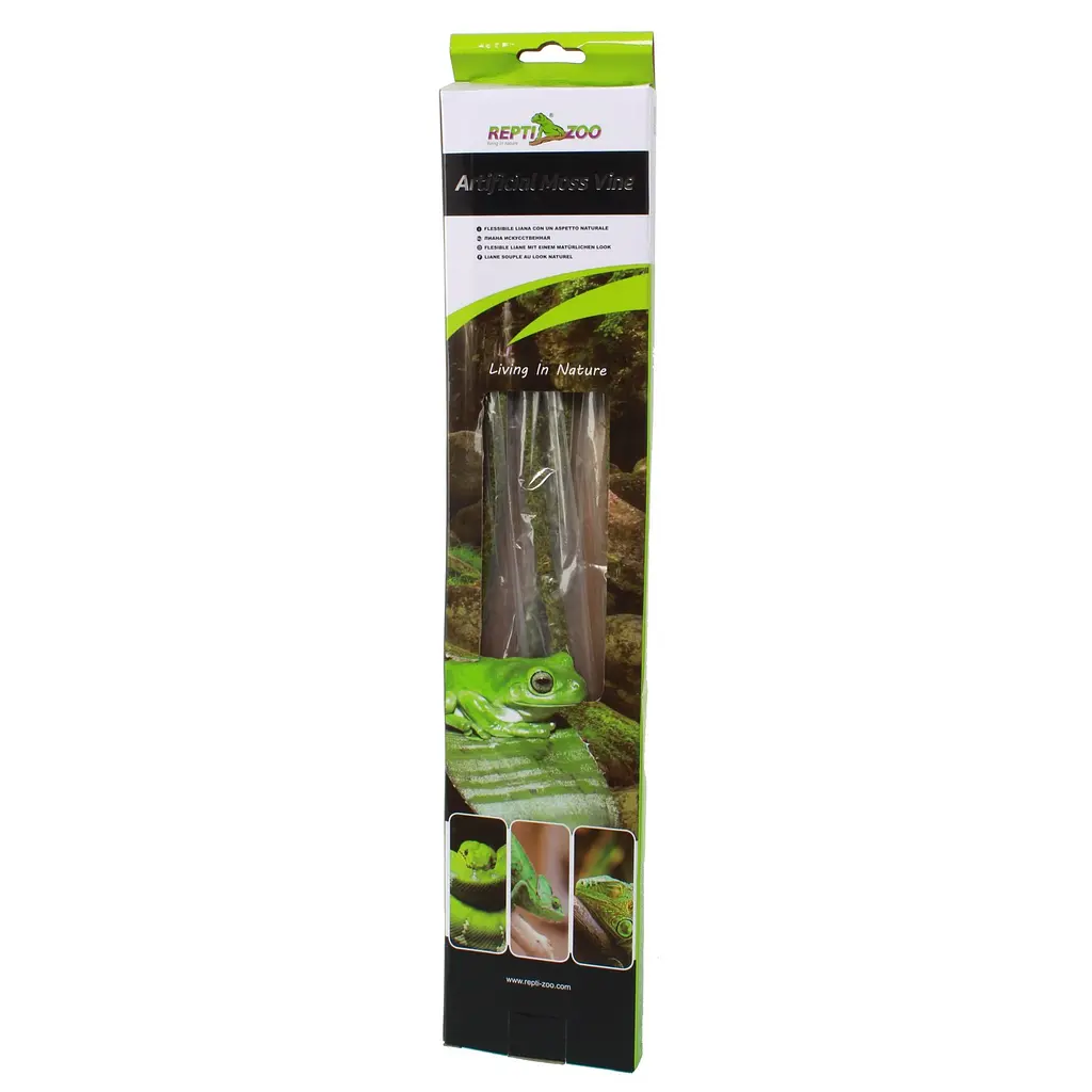 Ліана гнучка з натуральним мохом для тераріуму Repti-Zoo Artificial Moss Vine 1см x 2м (RV0210) - фото 3