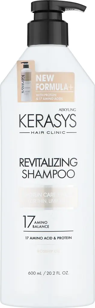 Набір: шампунь Kerasys Hair Clinic Revitalizing Shampoo оздоровчий 600 мл + кондиціонер Kerasys Revitalizing Conditioner Оздоровчий 600 мл duplication - фото 2