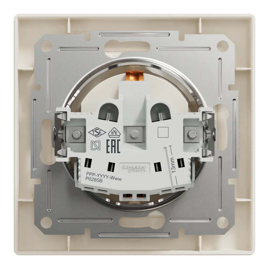 Розетка Schneider Electric ASFORA со штор. крем (EPH2900223) - фото 8