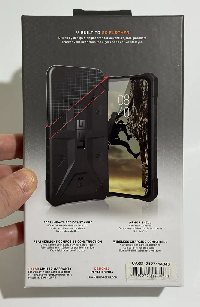 Оригінальний протиударний чохол для Samsung Galaxy S21 FE (G990) UAG Pathfinder Black (213127114040) - фото 3