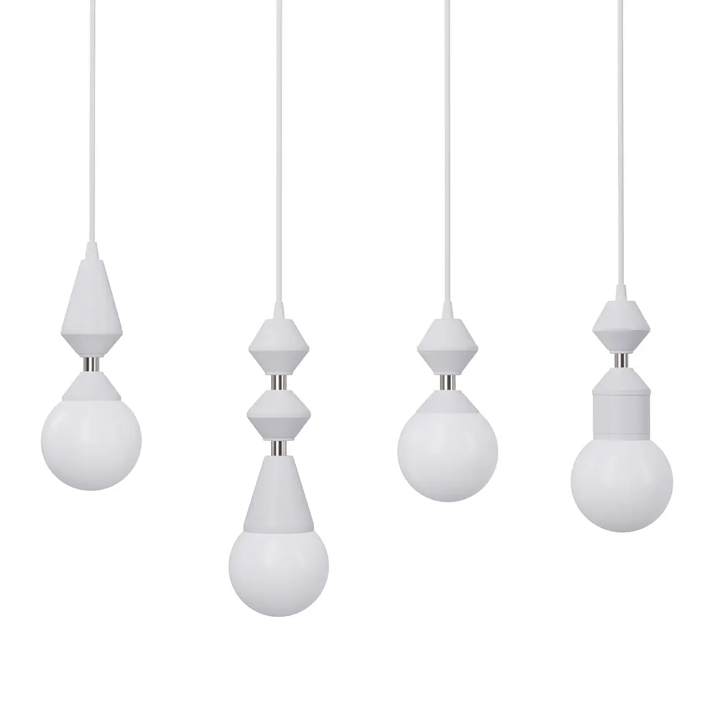 Підвіс Dome, PikArt арт. 4844 Срібний/білий 25 см - фото 2