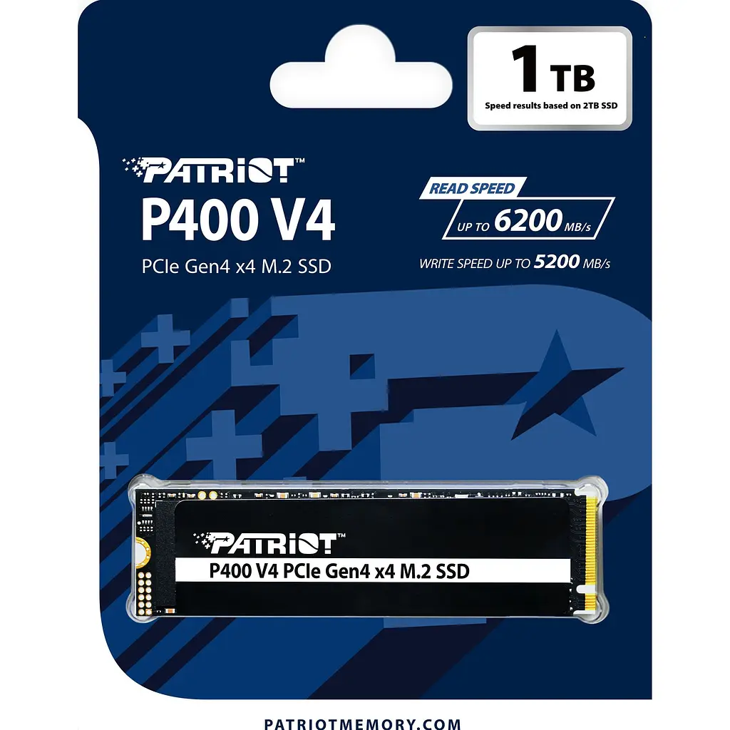 SSD накопичувач Patriot P400 V4 1TB M.2 NVMe (P400VP1TBM28H) [153329] - фото 4