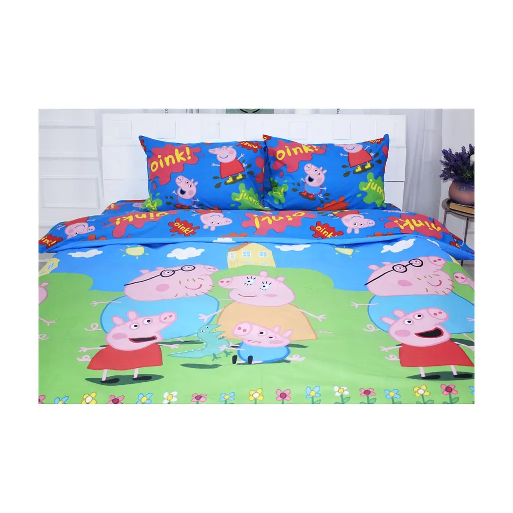 Постільна білизна MirSon Бязь Ranforce Elite 17-0507 Peppa Сімейний 160x220 (2200004733364)