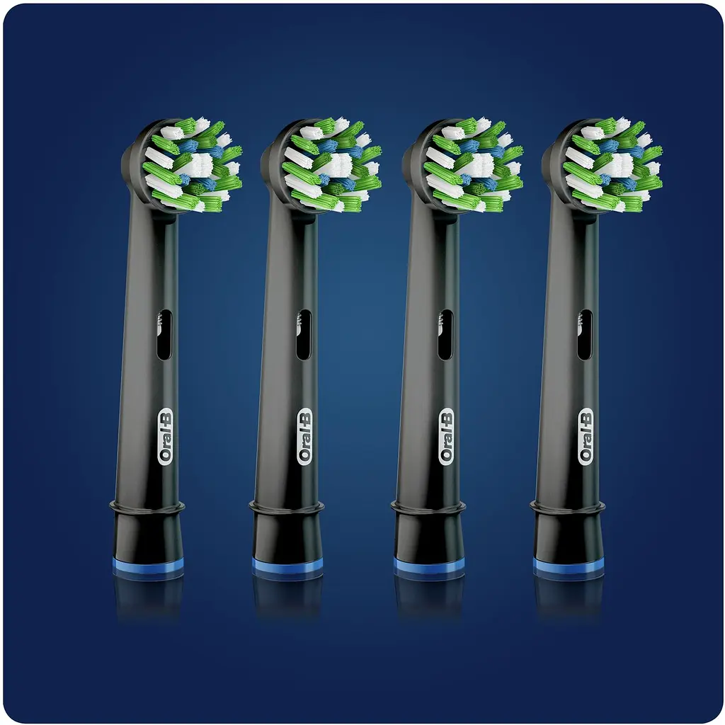 Насадки для електричної зубної щітки Oral-B Cross Action EB50 Black Edition 4 шт. - фото 3