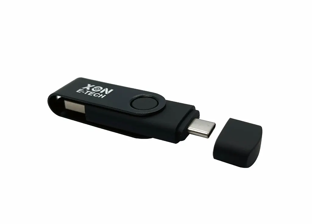 Флеш-накопитель XON FlashDrive DuoConnect 256GB (USB 3.0 + USB Type-C) Черный (FX3DR256PB 7553) - фото 5