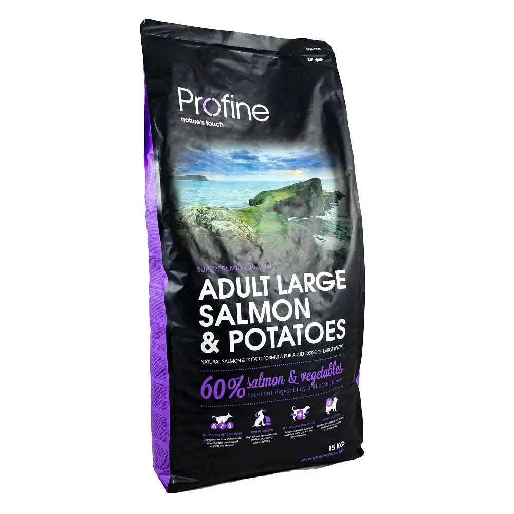 Сухий корм Profine Adult Large Breed Salmon 15 кг лосось і картопля для дорослих собак великих порід - фото 3