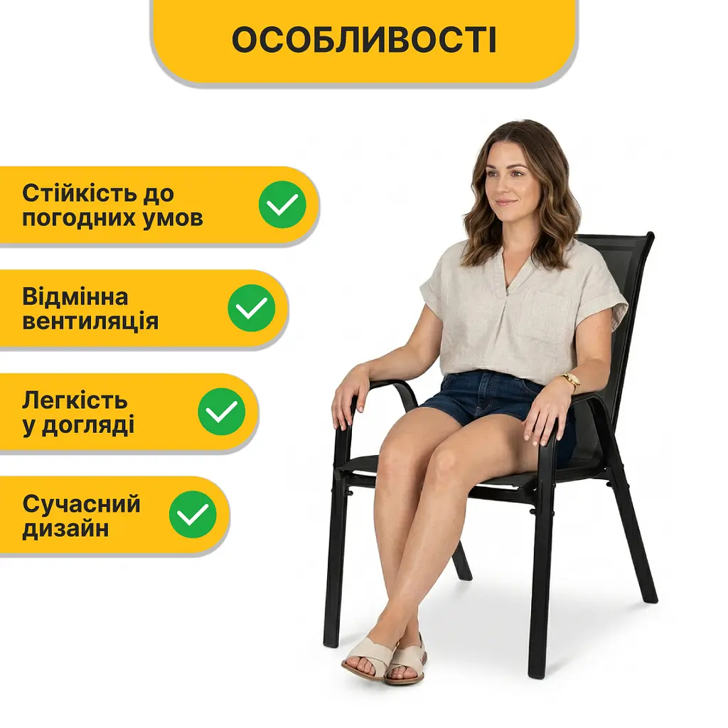 Комплект садових меблів LEOBRO Comfort 4 крісла + прямокутний столик (LB-1054) - фото 7