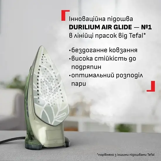 Праска Tefal Energy Power 1500 Вт 270 мл зелена (FV6884E0) - фото 8
