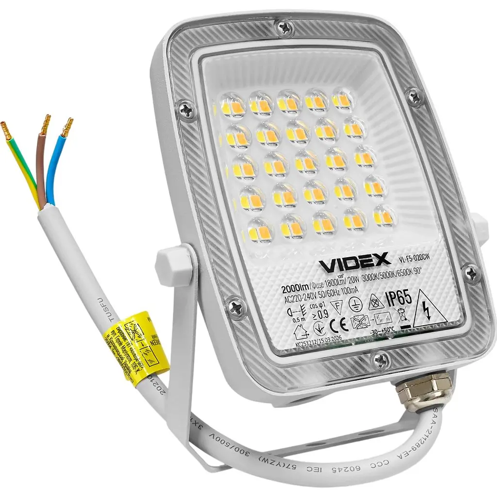 Світлодіодний прожектор Videx F5 20W White (VL-F5-020CW) [174690] - фото 12