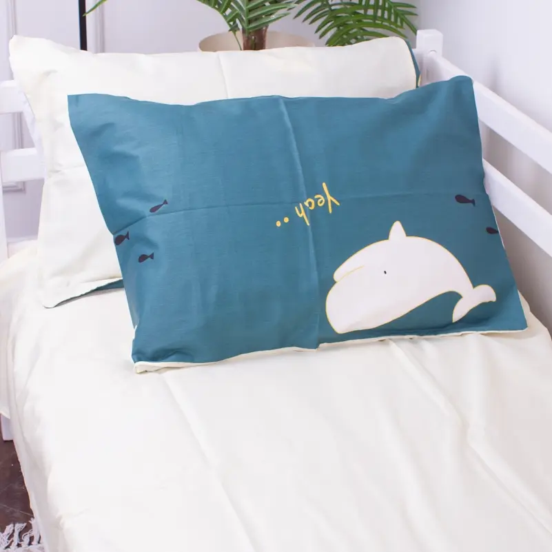 Комплект постельного белья MirSon Kids Time 22-1219 Whale, детский - фото 4