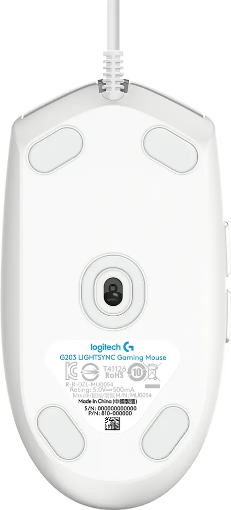 Миша комп'ютерна Logitech G203 Gaming Lightsync RGB White (910-005797, 910-005791) - фото 4