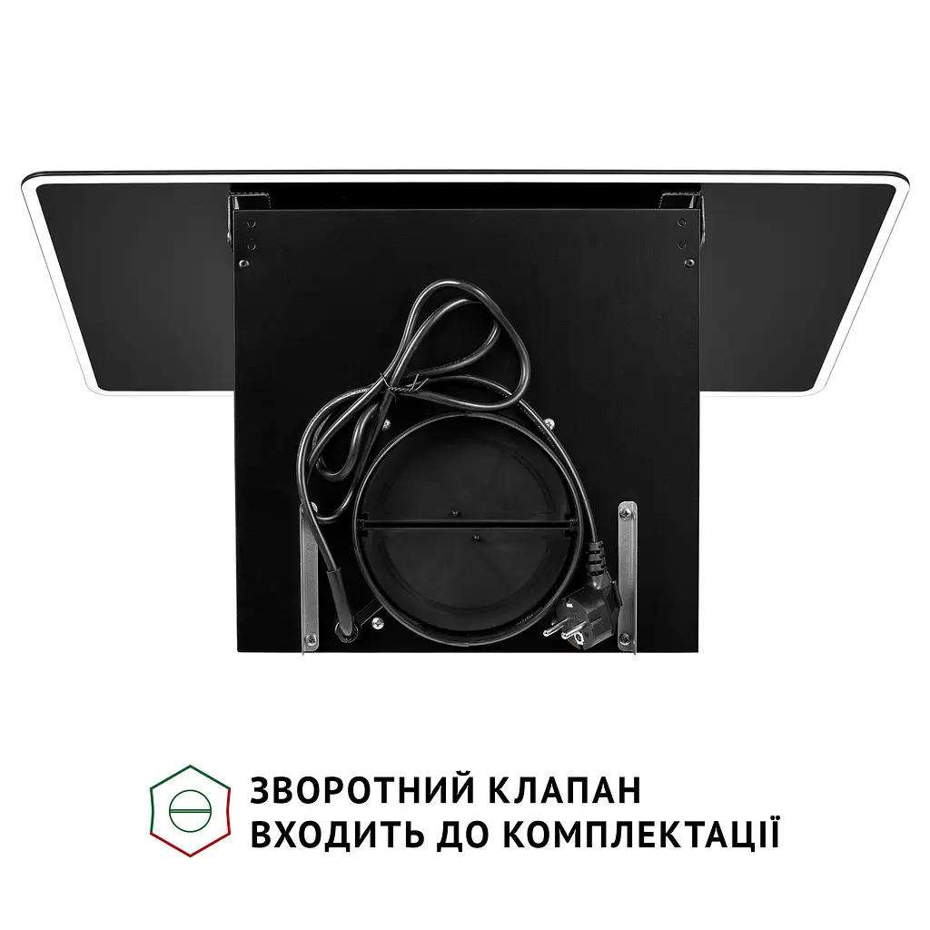 Витяжка декоративна похила PERFELLI VICCO 6HSR NERO - фото 8