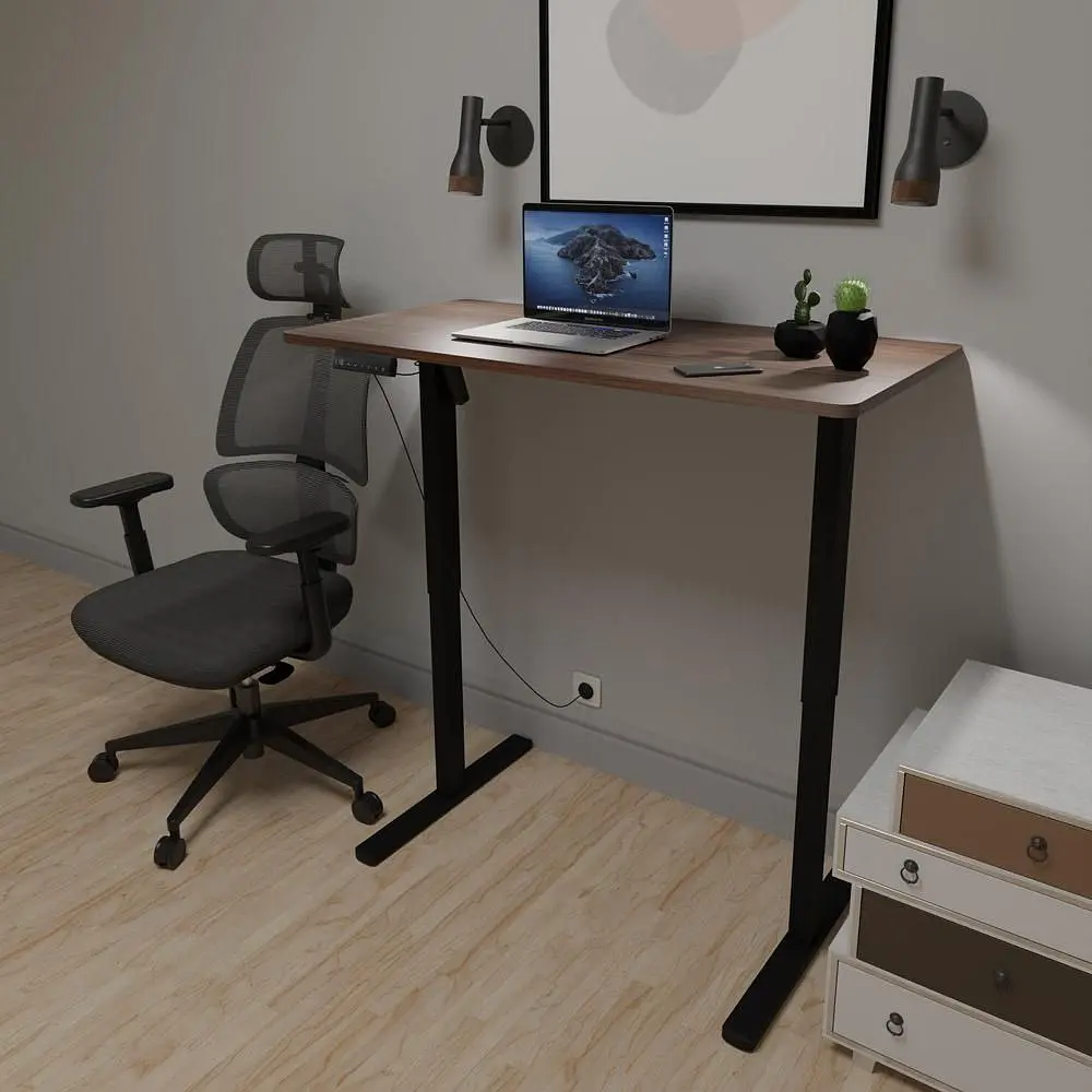 Стіл Mealux PowerDesk Lite Walnut з електрорегулюванням висоти (EVO-201 Lite Walnut /B) - фото 4