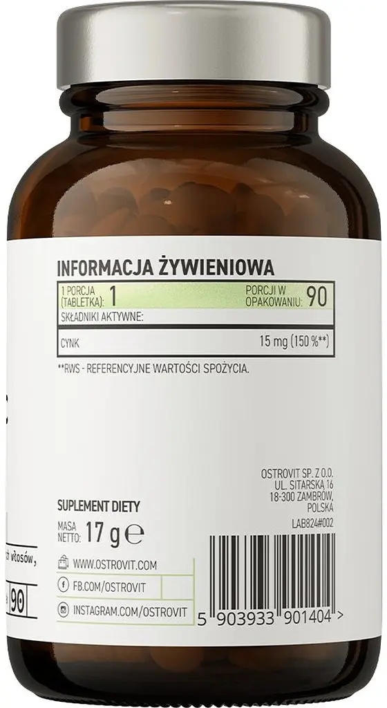 Вітаміни та мінерали OstroVit Pharma Organic Zinc, 90 таблеток - фото 2