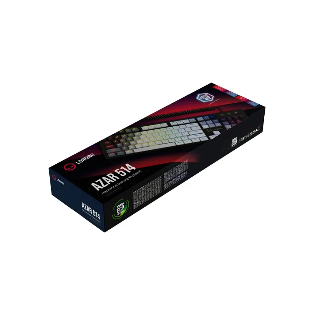 Клавиатура Lorgar Azar 514 RGB USB UA White (LRG-GK514W-UA) - фото 12