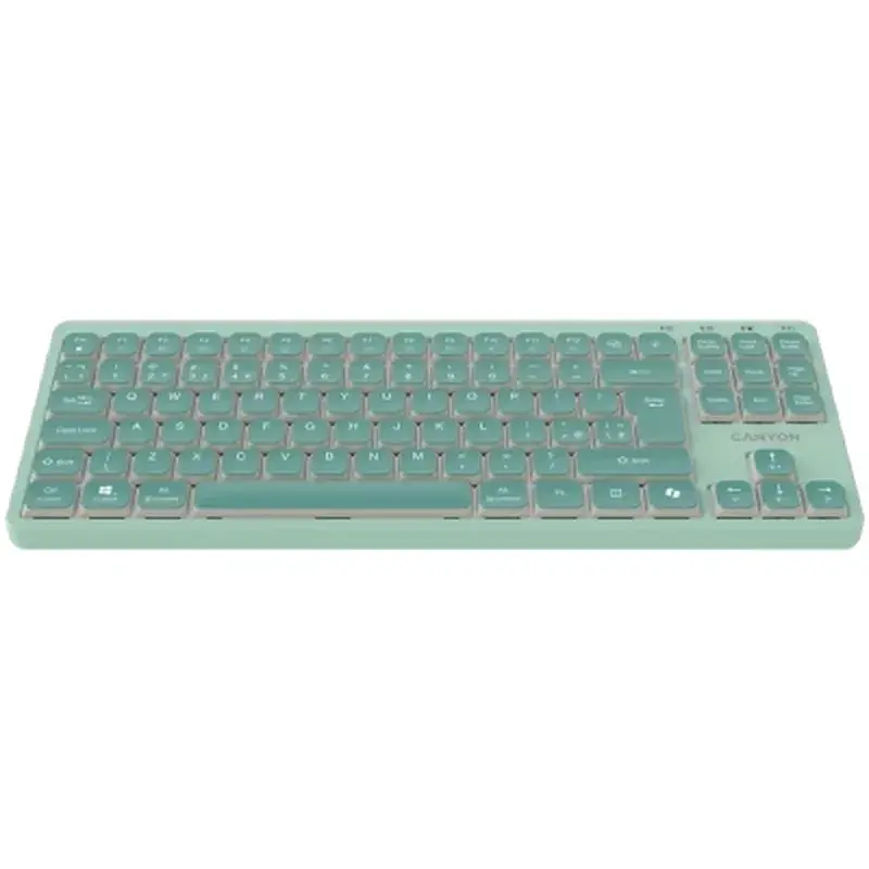 Клавіатура Canyon OnType 10 TKL Mechanical Silent Low-profile USB UA Green (CNS-HKB10GR) - фото 2