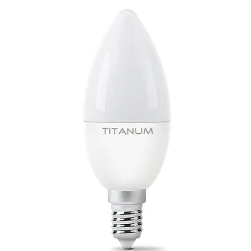 Лампочка TITANUM C37 6W E14 3000K (TLС3706143)