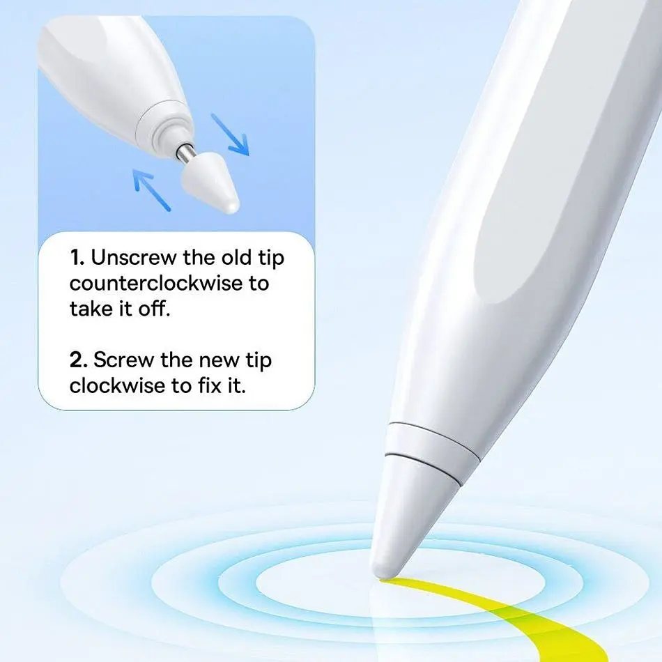 Стилус Baseus Smooth Writing 2 with LED Indicators Wireless Version Moon White (P80015802213-03) [144044] - фото 11