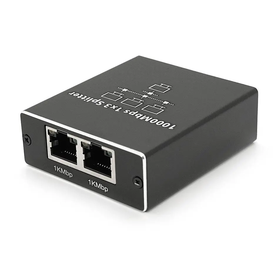 Активний RJ45-сплітер 1x3 Network splitter Adapter Voltronic YTS-RJ45-1to3 1000Mbps - фото 3