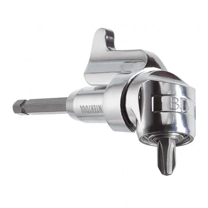 Кутовий адаптер для викруткових насадок, 1/4", Cr-V INTERTOOL VT-0106 - фото 2
