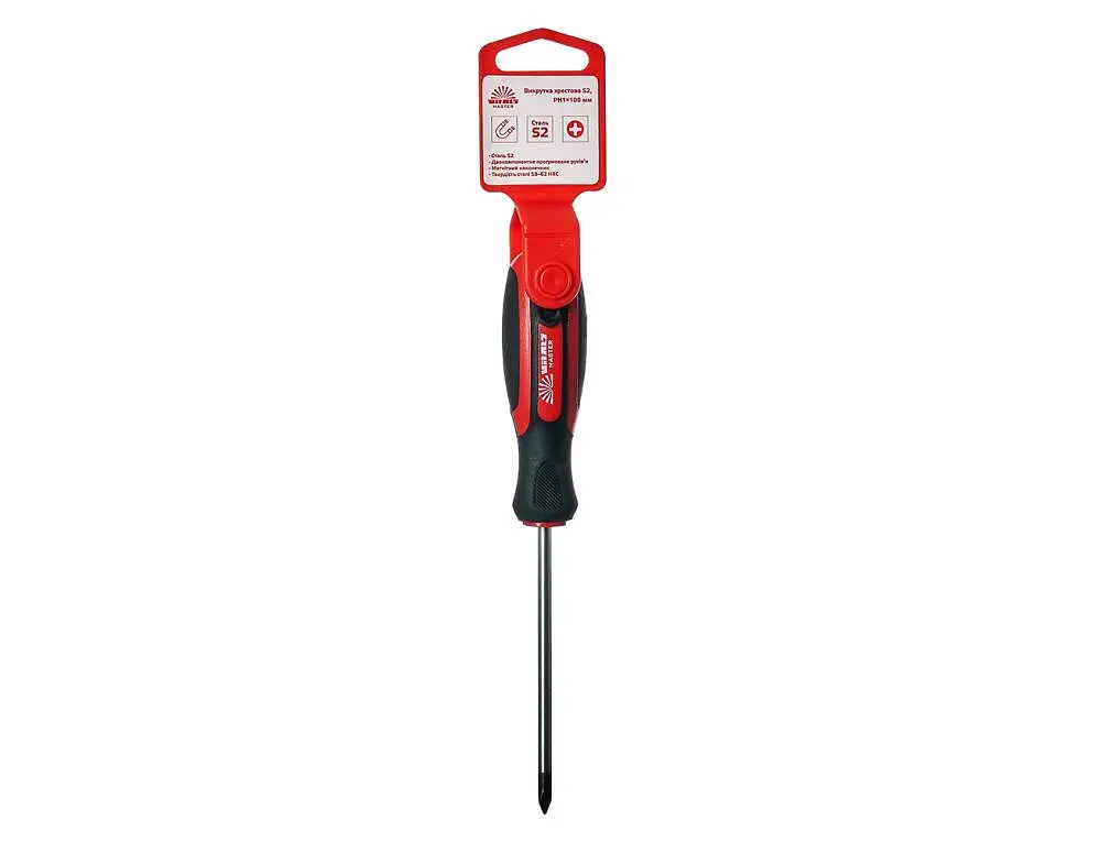 Викрутка хрестова Vitals Master S2, PH1х100 мм