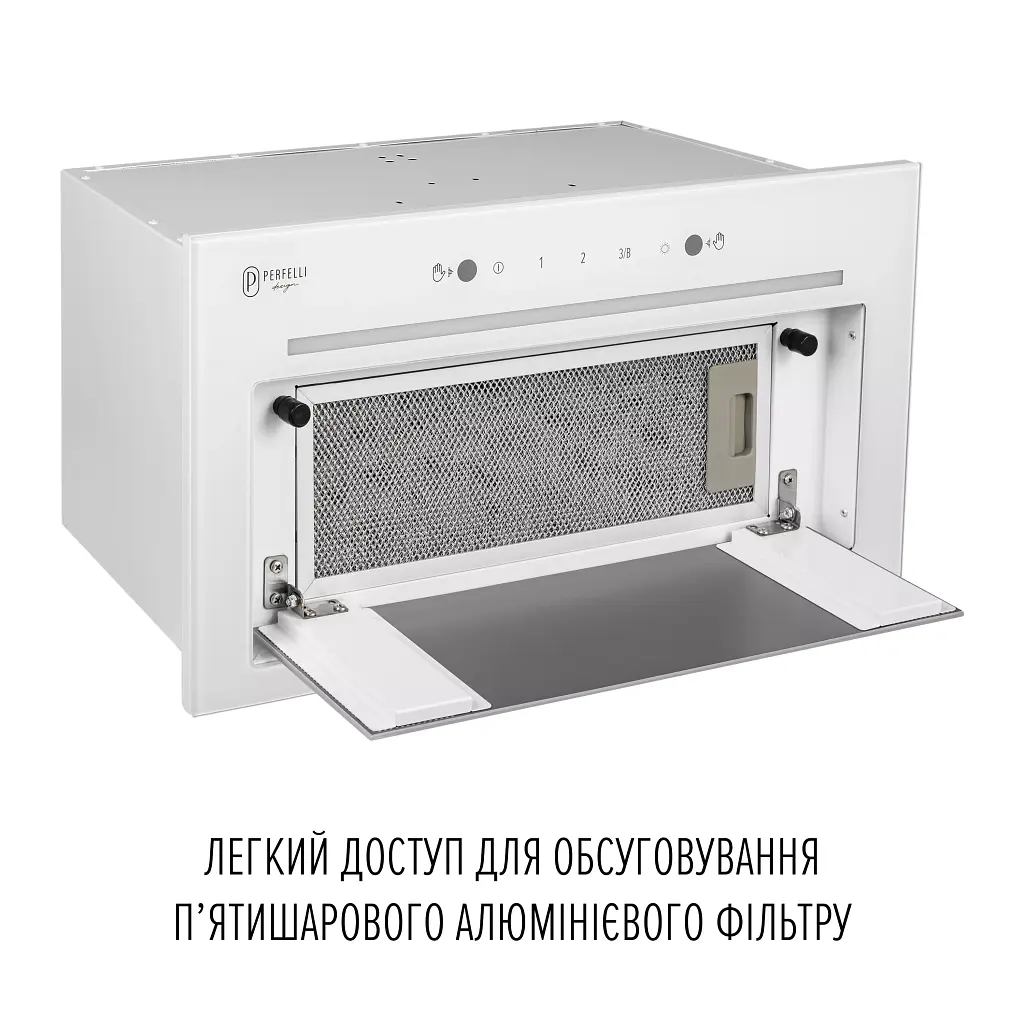 Витяжка повновбудована Perfelli Design Filini 5 Bianco Silenzio - фото 8