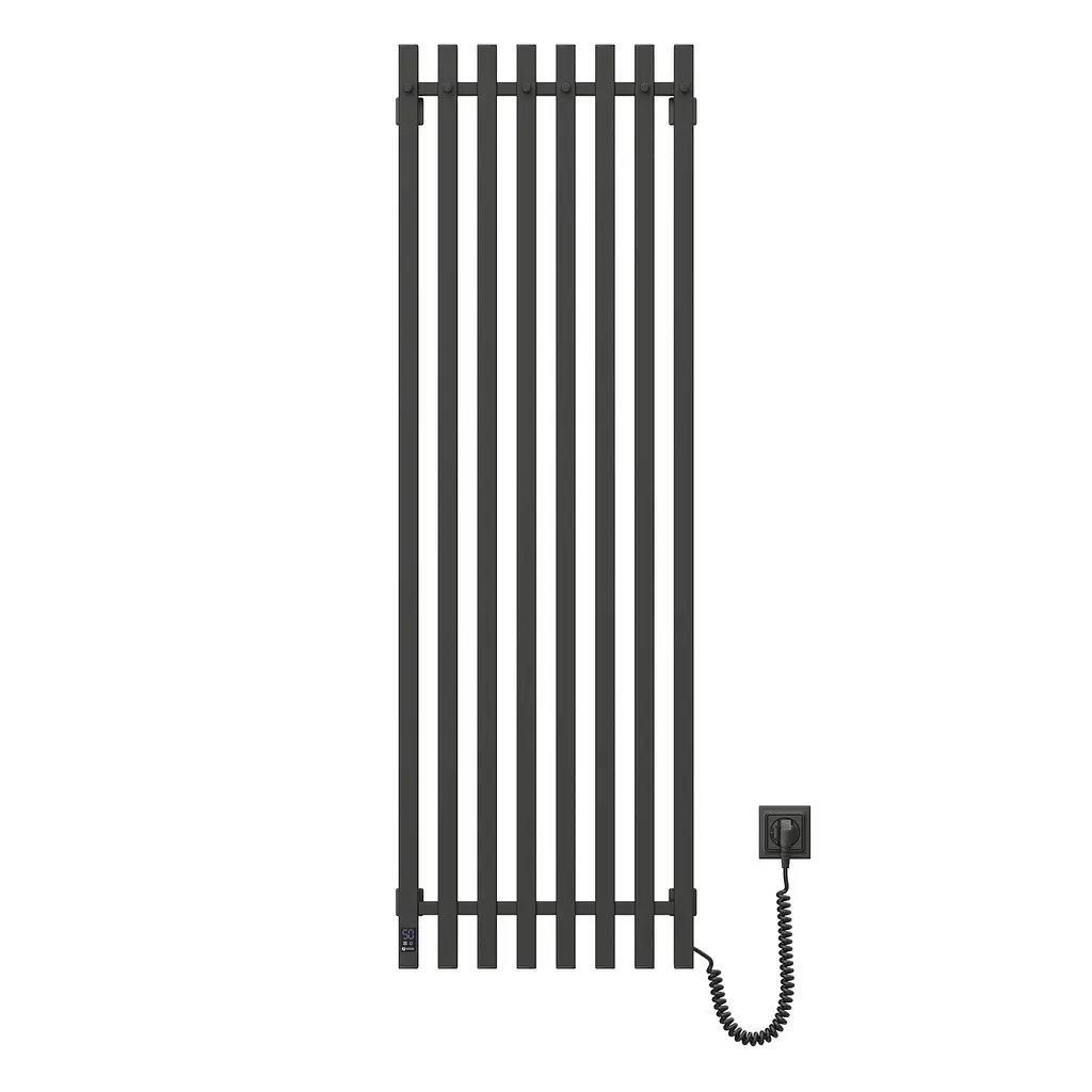 Электрический полотенцесушитель Navin Levante 450x1400 Sensor правая, черный муар 10-012033-4860, Черный матовый, Правое, Электронный - фото 2