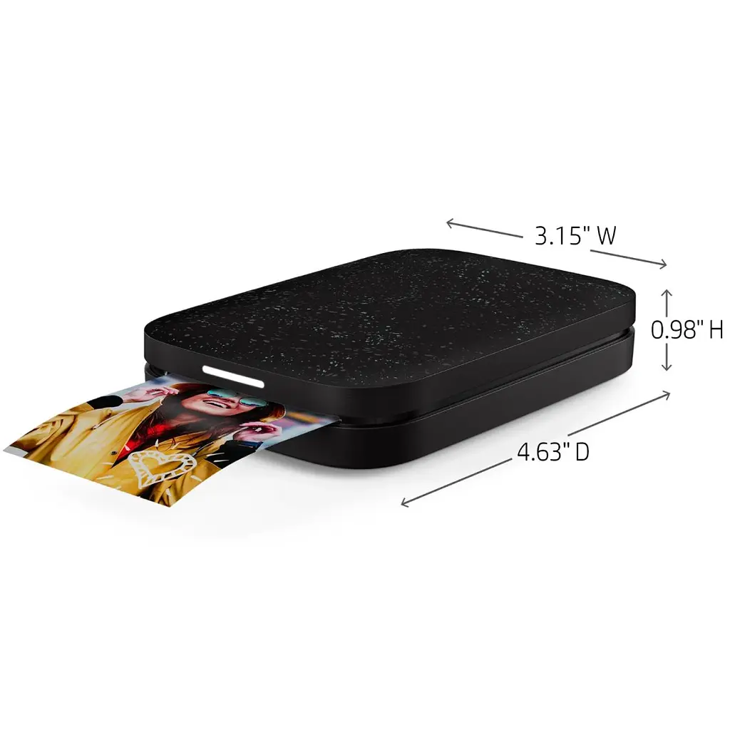 Фотодрукарка портативна HP Sprocket Black 2"x3" 313x400dpi Zink 64MB Bluetooth колір чорний (HPISPB) - фото 2