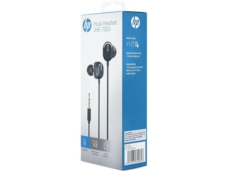 Навушники з мікрофоном HP DHE-7003 Black - фото 2