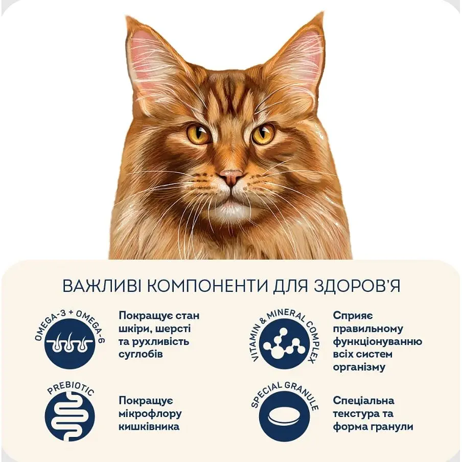 Сухий корм для стерилізованих котів Home Food для великих порід телятина з лососем та в'яленими томатами 1.6 кг - фото 2