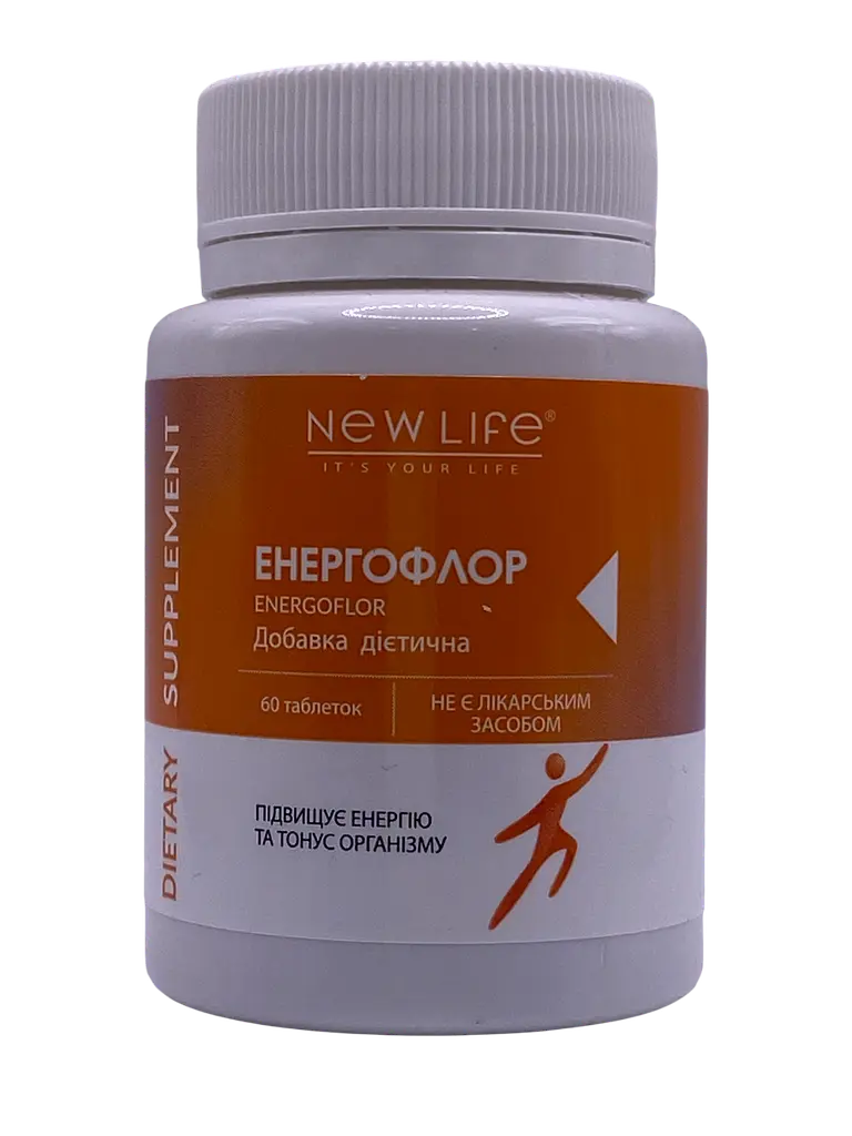 Таблетки New Life Енергофлор 60 таблеток