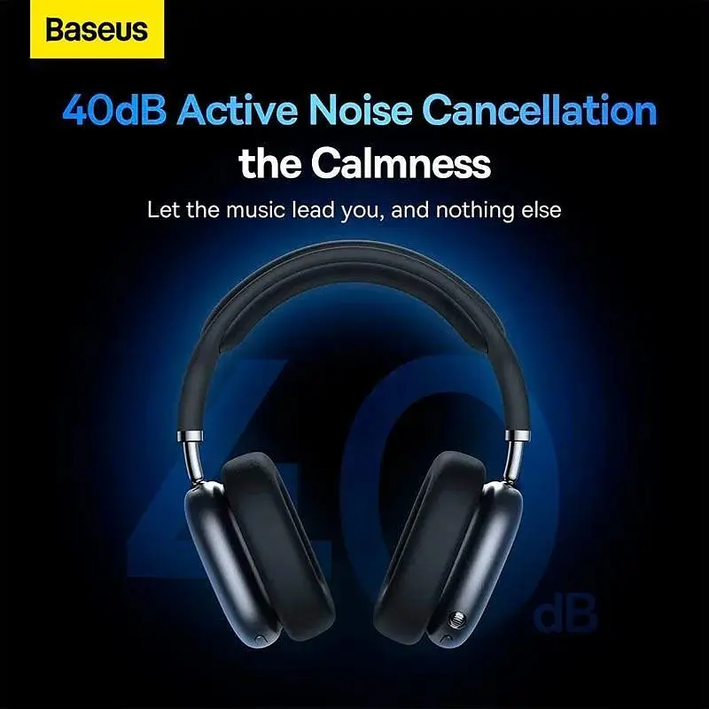 Наушники Baseus Bowie H2 Noise-Cancelling Wireless Headphone (NGTW260013) серые - фото 9