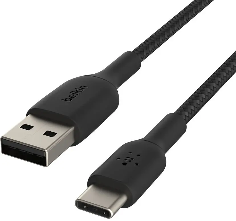 Кабель Belkin USB-A > USB-C заряджання/синхронізації 2м, 15Вт, Type-C, плетений, чорний teh0013736 - фото 4