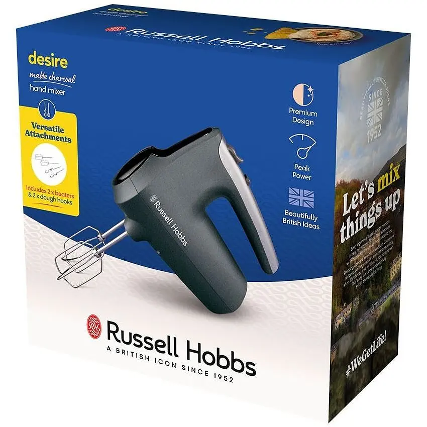 Міксер без чаші Russell Hobbs Matte Charcoal Hand Mixer 27151-56 - фото 7