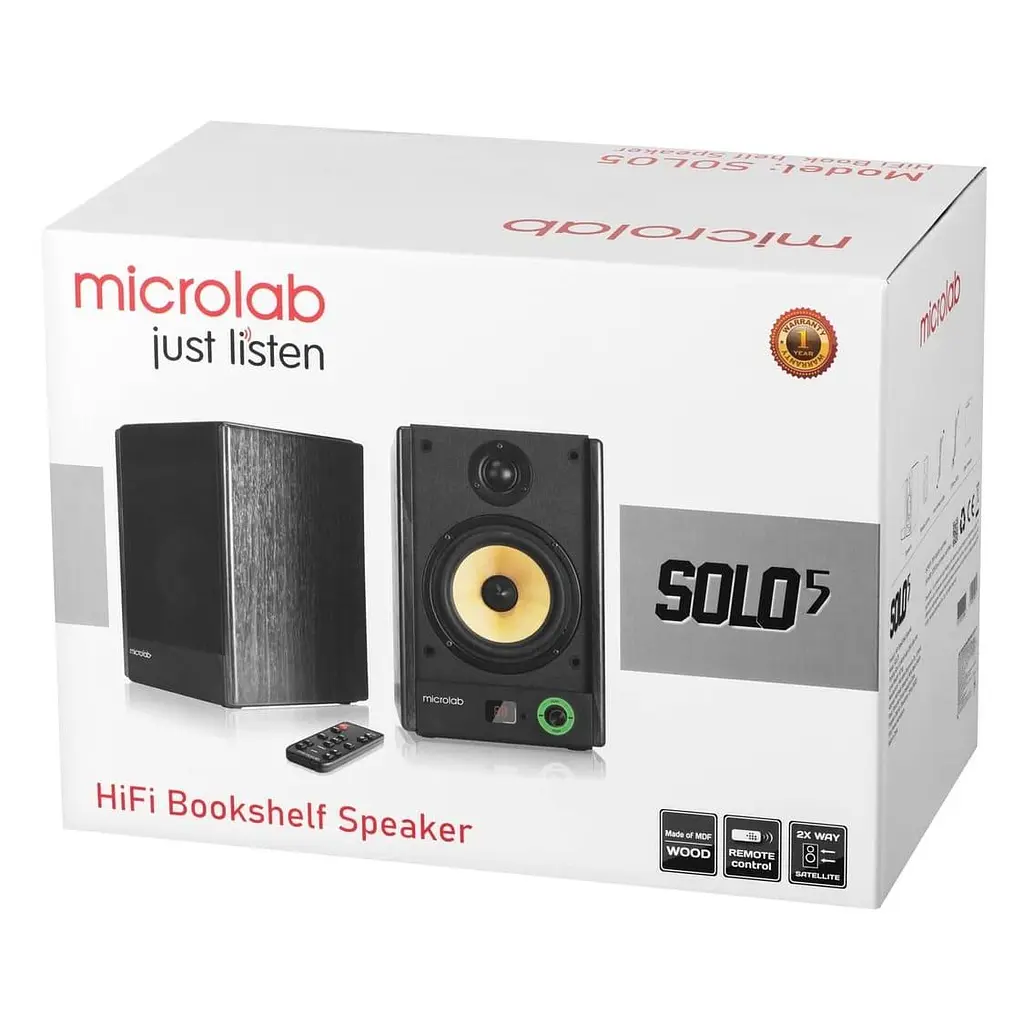 Акустична система Microlab 2.0 SOLO 5 90W Brown (SOLO-5BR) - фото 11