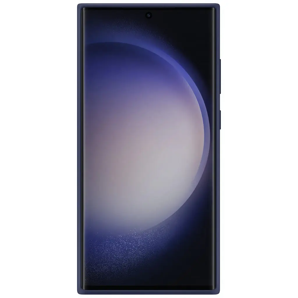 Оригинальный силиконовый чехол Samsung Silicone Case для Samsung Galaxy S23 Ultra Navy EF-PS918TNEGRU - фото 9