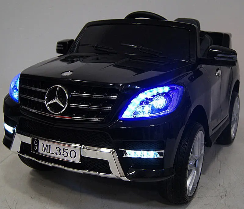 Дитячий електромобіль на пульті управління Mercedes (2 мотора за 25W MP3 FM USB) Bambi M 3568EBLR-2 Чорний - фото 4