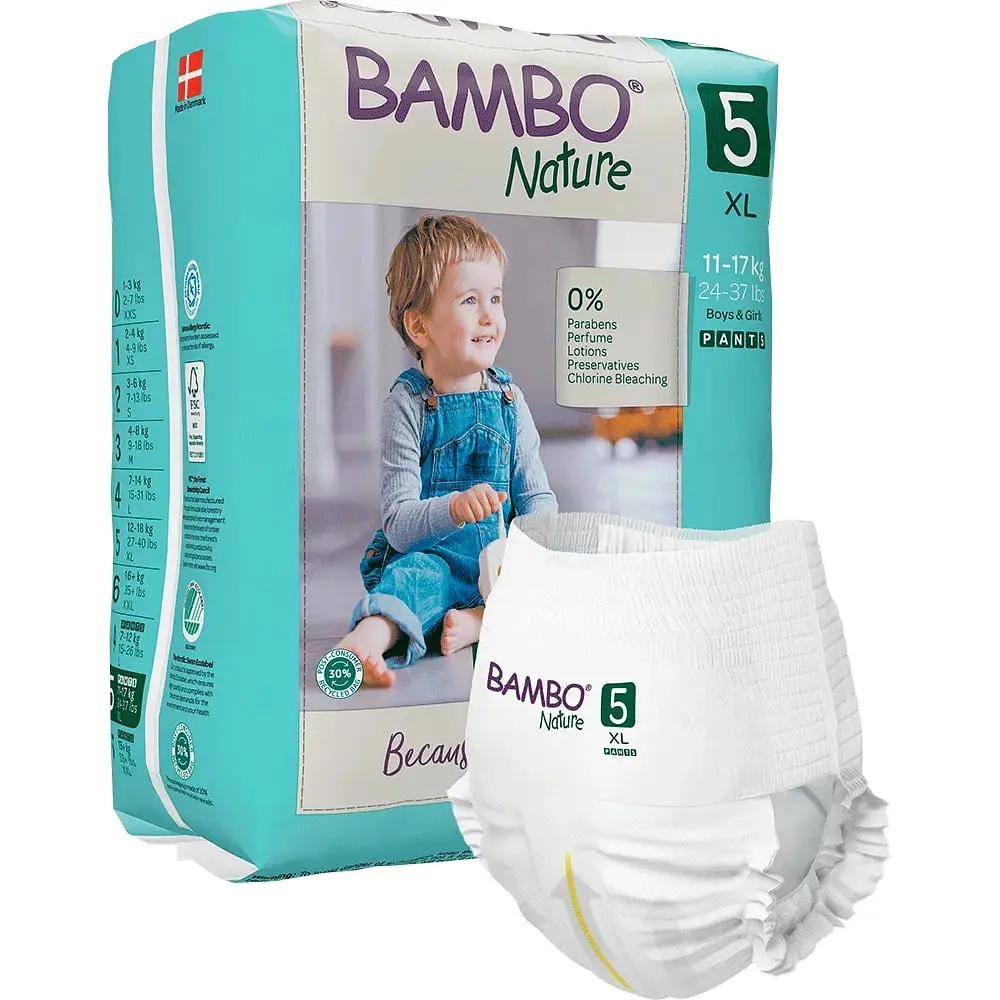 ЕКО Підгузки-трусики Bambo Nature Pants 5 (11-17 кг), 19 шт. Bambo Nature (19258) - фото 2