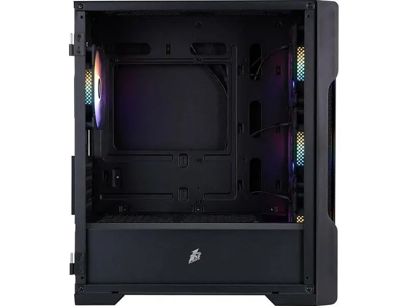 Корпус 1stPlayer T3-BK-4F1 Black - фото 5