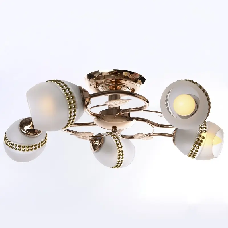 Люстра потолочная Brille классическая E27 60W G (LK-273C/5) - фото 10