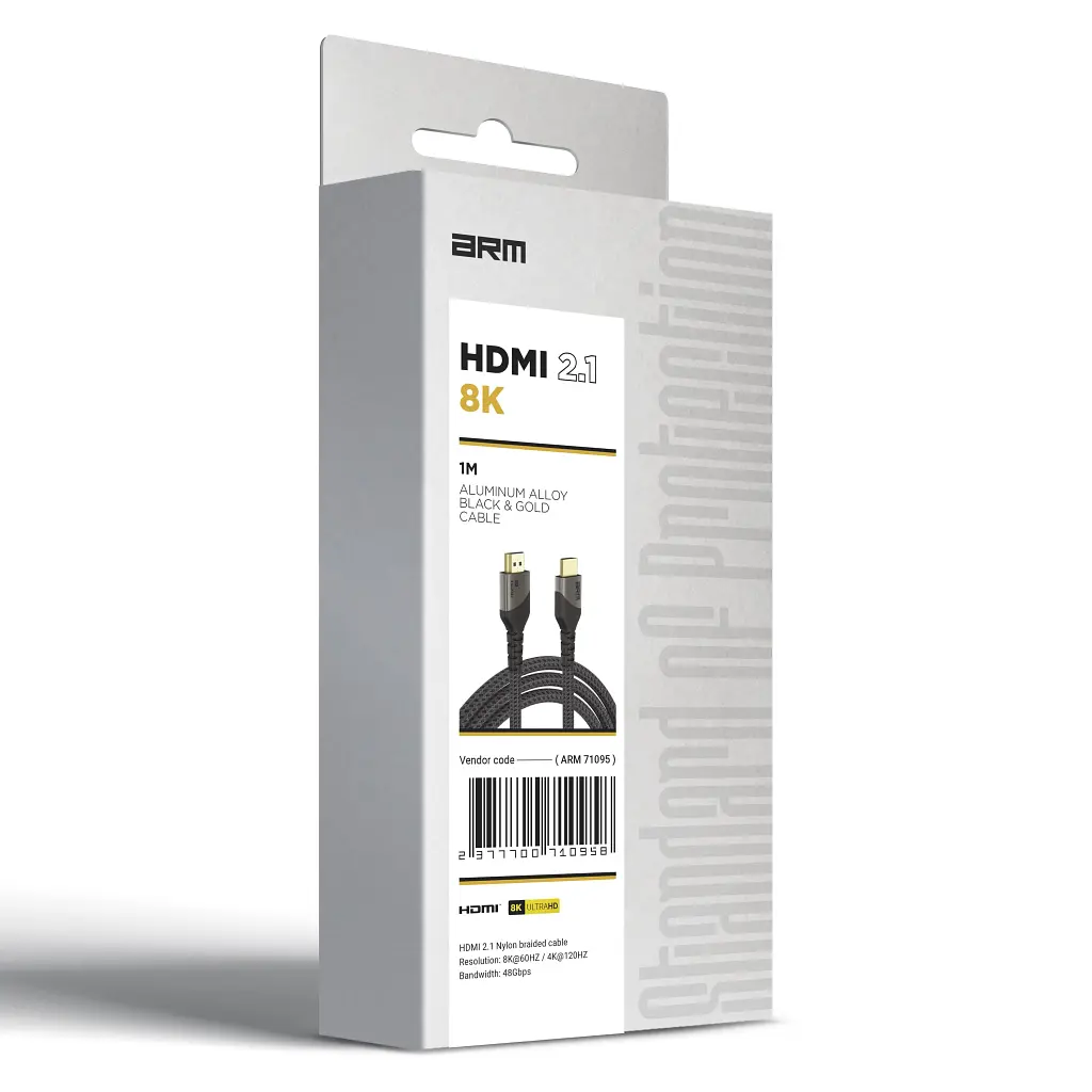 Кабель мультимедійний HDMI M to HDMI M 2.0m V2.1 8K black Armorstandart (ARM71096) - фото 3