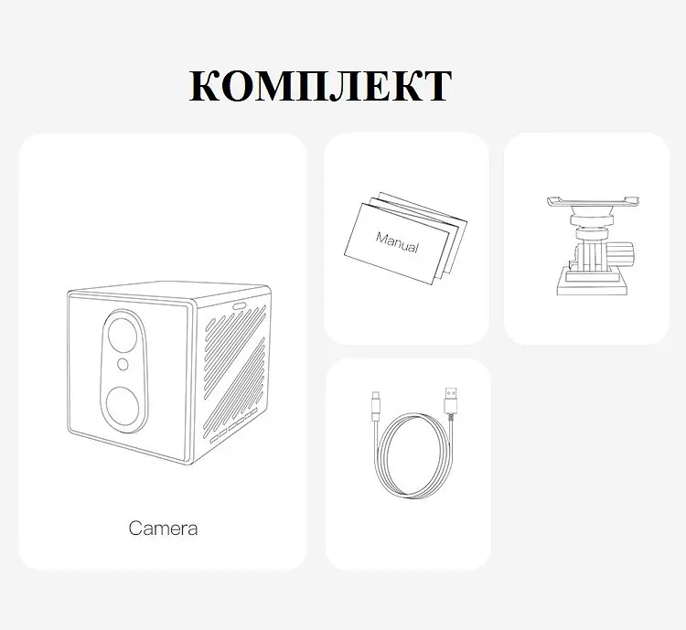 IP Мінікамера VStarcam CB75 з підтримкою 4G Sim-карти  віддалений перегляд тепловий датчик руху PIR нічний запис - фото 8