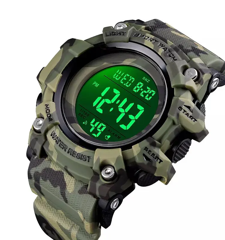 Наручний годинник чоловічий Skmei 1552 Camouflage Green, 1552CMGN (17154) - фото 3